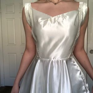 Pearl White Midi Dress